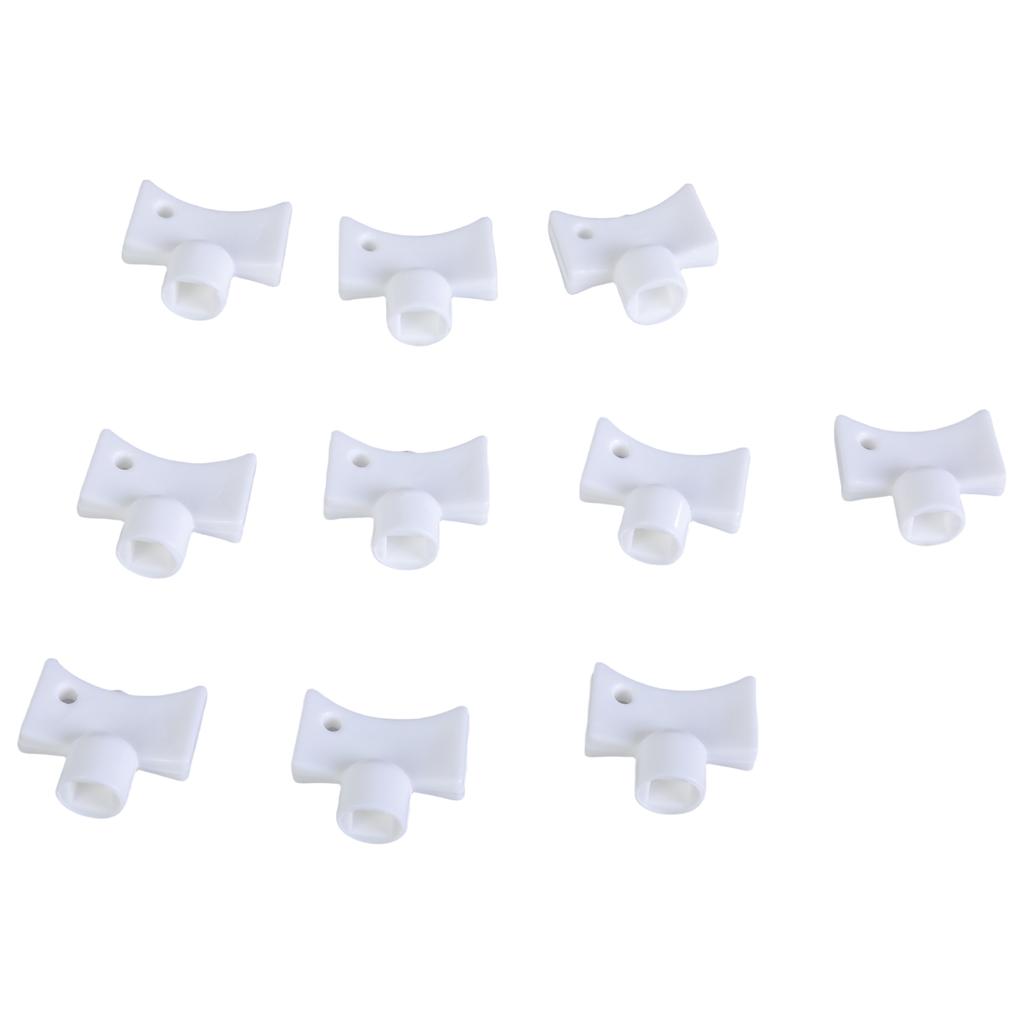 10pcs Anodized Radiators Bleed Key Set Ensuring Efficient Heating and Simple Valves Maintenance for HVAC Systems