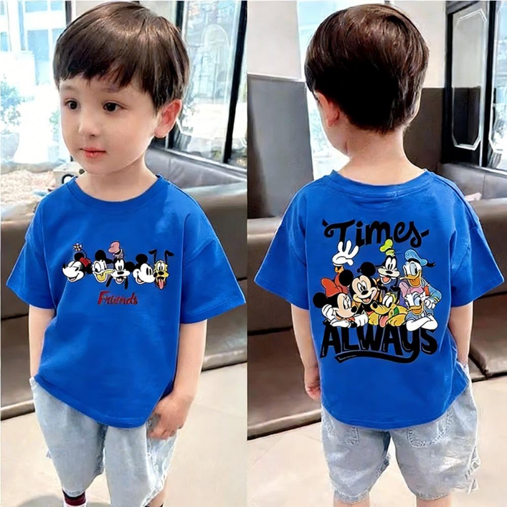 Summer Children s Short-sleeved T-shirt, Boys Casual Loose Short-sleeved 110