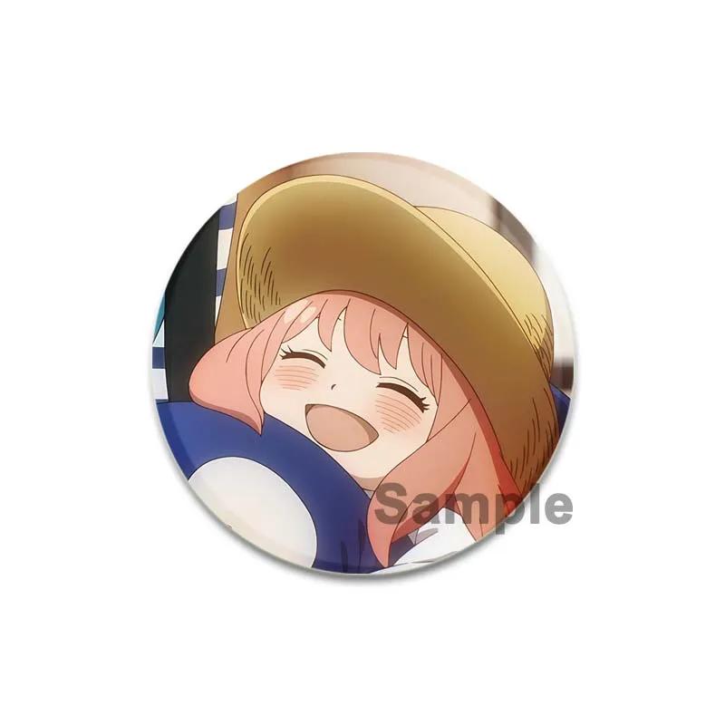 32/44/58mm SPY X FAMILY Enamel Pin Cute Anime Brooches Anya Forger Cute Head Lapel Pins Cartoon Badge Backpack Hat Jewelry Accessories Gift