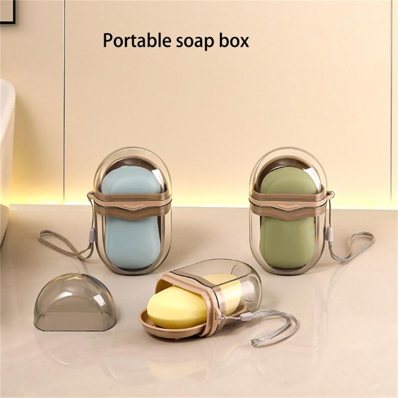 Elegant Transportable Soap Container For Travel Protective Plan With Air Openings Small Bathroom Accessories