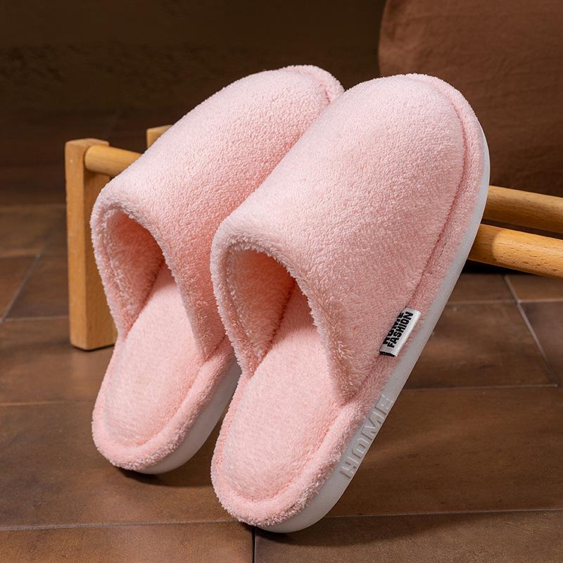 Cixi Cotton Slippers for Home Use In Winter, Indoor Warm and Non-slip Home Use, Winter Couple Plush