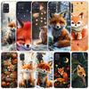 Animal Fox Soft Cover for Samsung Galaxy A12 A22 A32 A52 A72 A02S Phone Case Note 20 Ultra 10 S10 Plus A51 A71 A50S A20S A10S Ga