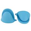 2Pcs Oven Mitt Non-Slip Hanging Ring Anti-scalding Silicone Baking Heat Insulation Hand Clip Holder Kitchen Gadget