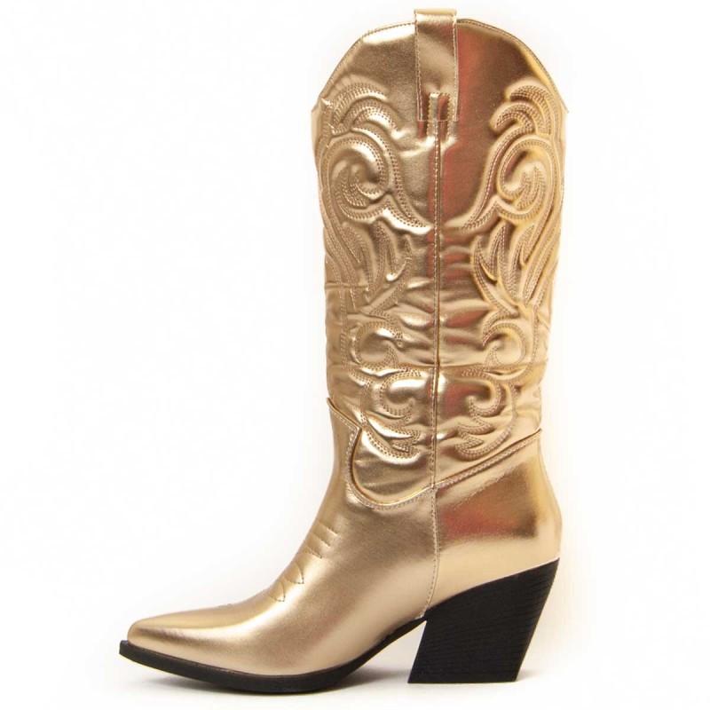 Bota Cowboy De Tacón Para Mujer.  Montevita  Bottavita13  93969