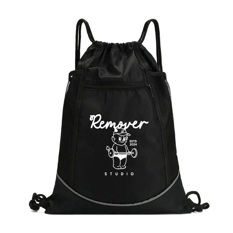 Removerstudio Remover Devil Barbell Curl White Logo Gym Bag String Bag