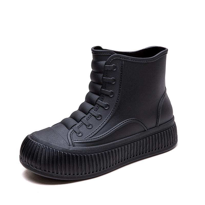 Női Divat Vízálló Csúszásmentes Rövid Esőcsizma - Új Koreai Stílus