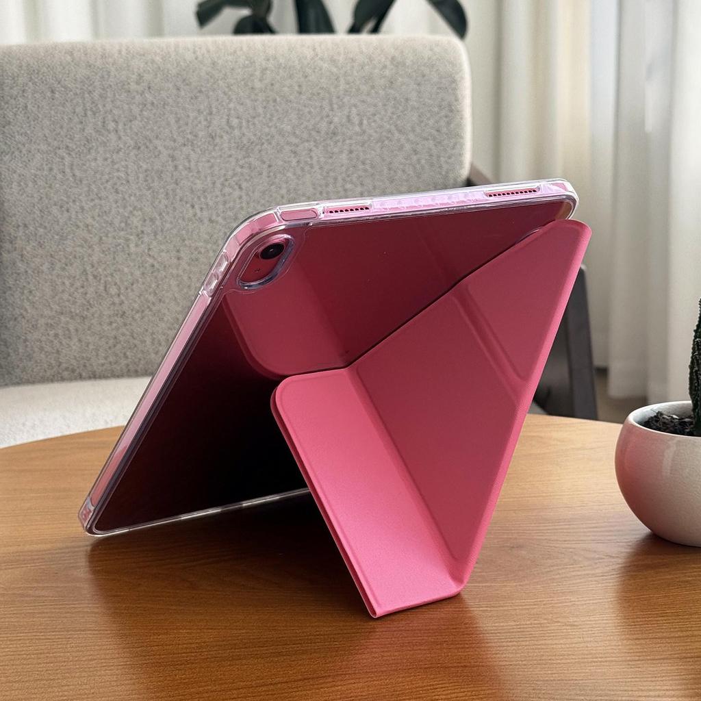 Apple iPad 11th Gen A16 Protective Case: 10.9-inch Anti-bend Magnetic Acrylic Shell, Three-fold Design, No Pen Slot