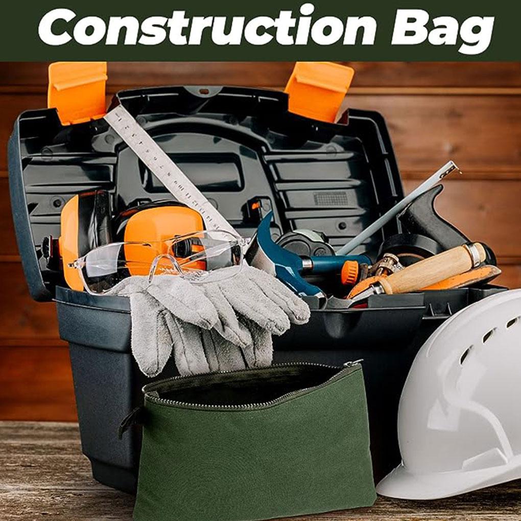 

Heavy Duty Canvas Tool Pouch Durable And Waterproof Portable Utility Multipurpose Tool Pouch one size