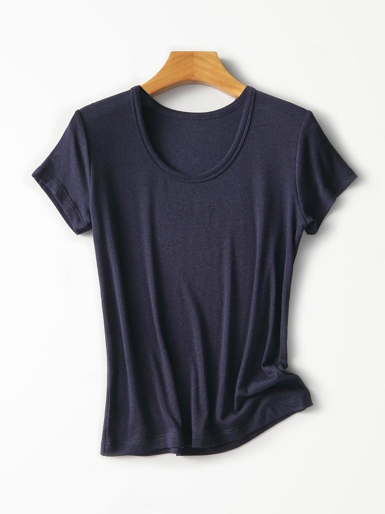 Rong Tai Tencel Wool Ribbed Cooling Slim Fit Tee - Short Sleeve 2026