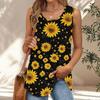 Womens Casual O Neck Loose Color Sleeveless Top T-shirt Summer Tank Tops For Women Tank Camisole Sleeveless Basic Tops