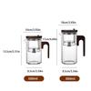 Théière en Verre Grande Capacité Avec Infuseur à Thé en Acier Inoxydable Séparation du Thé Simple et Tendance
