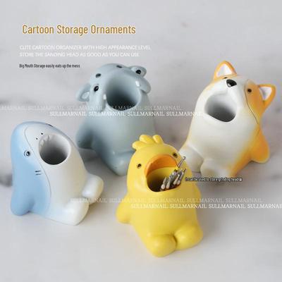 Nail Art Cartoon Pen Holder and Desktop Ornament