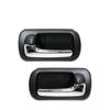 (Set of 4) Interior Inside Door Handle Black Chrome For 2001 2002 2003 2004 2005 Honda Civic Sedan 72160S5AA21