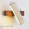Natural Yellow Cave Stone LED Wall Lamp Solid Wood Artistic Atmosphere Background Wall Lamp Nordic Creative Room Decoration
