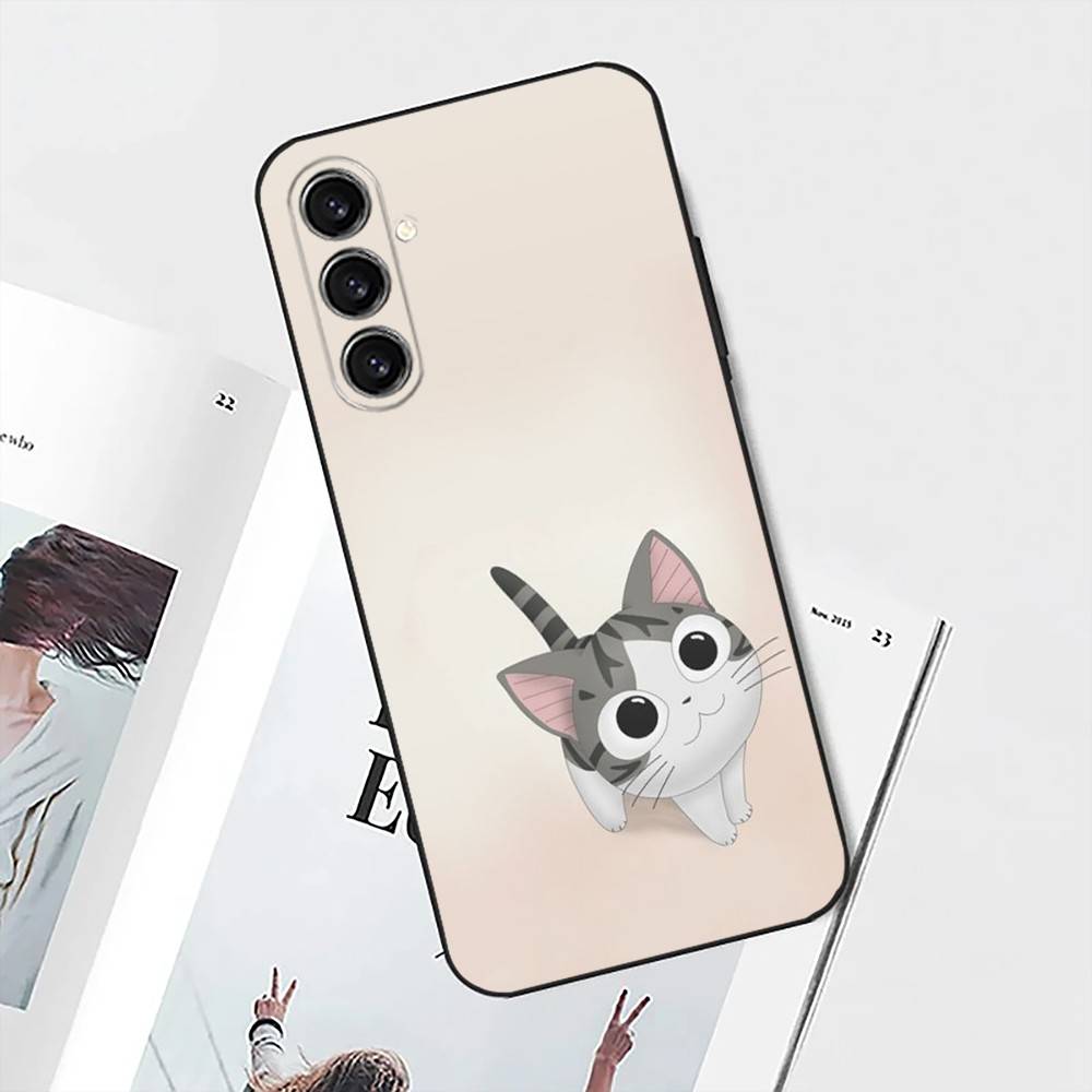 Chi Cat Sweet Home Phone Case For Samsung S25,S24,S21,S22,S23,S30,Ultra,S20,Plus,Fe,Lite,Note,10 Black Soft Shell