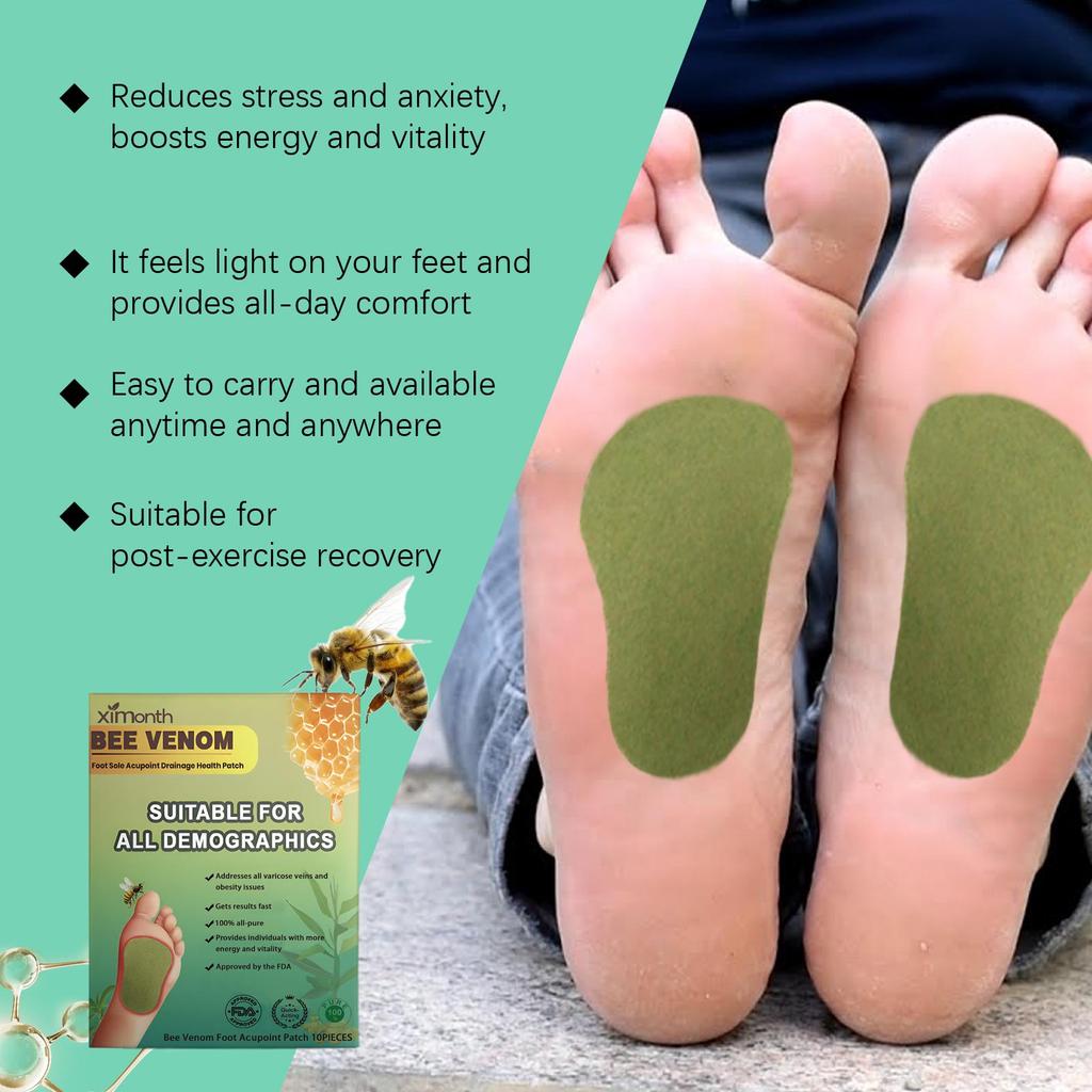 10pcs Bee Venom Foot Patch Slimming & Shaping Deep Cleansing Body Foot Care Foot Patch