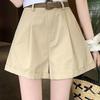 Women's Summer Casual Loose A-line Cuffed Shorts - Japanese Style Versatile Hot Pants