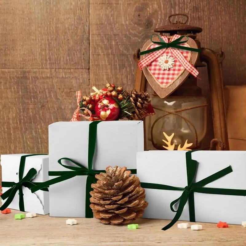 

Good-Velvet Ribbon 50 Yards 10Mm Gift Flower Packaging Bow DIY Handmade Crafts Decoration Clothing Sewing Accessories L темно-зеленого