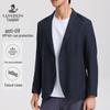 Langdeng Men's Tencel Linen Lightweight Business Casual Blazer