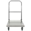 VidaXL Chariot à plateforme Argenté 82x53x86 cm Acier inoxydable
