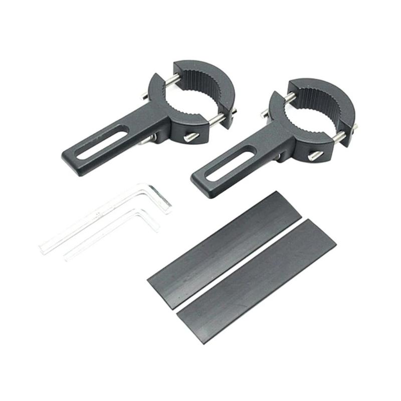 Motorcycle Spotlight Mount Bracket Rack Crafted from High Strength Aluminum Alloy For Night Riding & Offroads Adventures