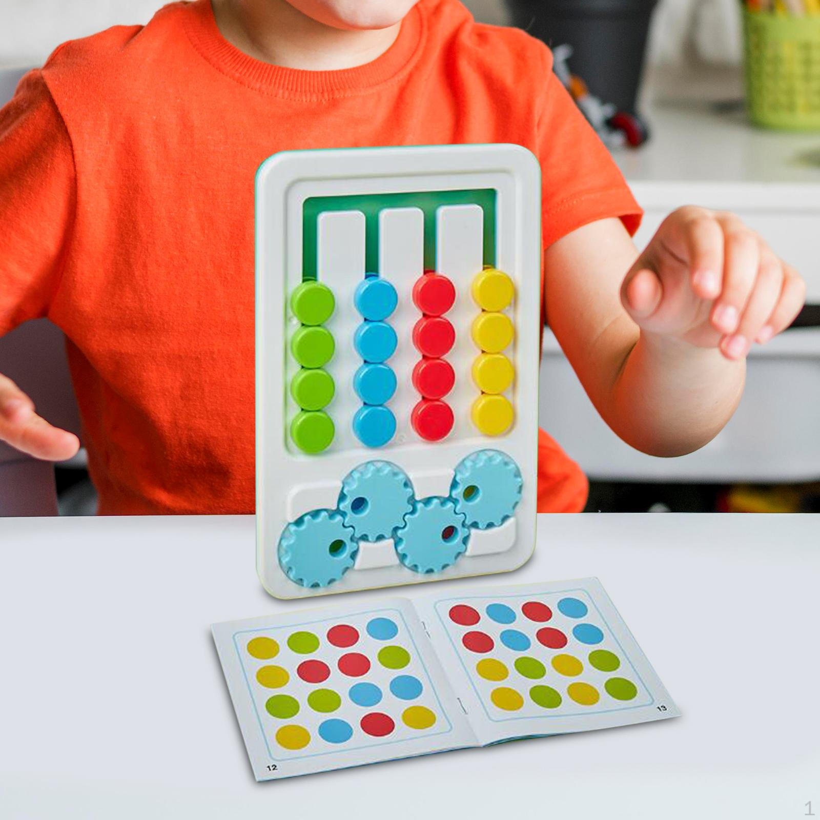 Slide Puzzle Toys Four Colors Game Logical Thinking Training Developmental Toy Montessori