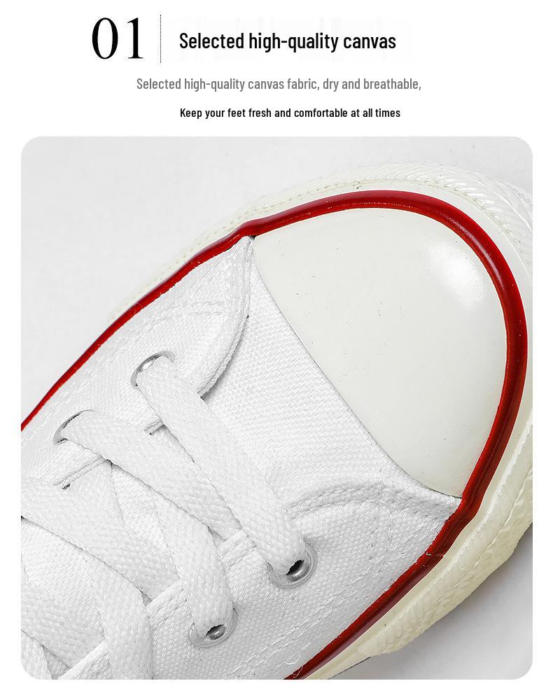 1970s Retro Canvas High-Top Shoes - Unisex, Versatile, Classic for Women and Men Spring 2025