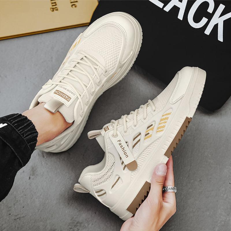 New Men's Canvas Shoes Fashion Mesh Breathable Sneakers Comfortable Running Shoes for Men Outdoor Casual Shoes Tenis Para Hombre