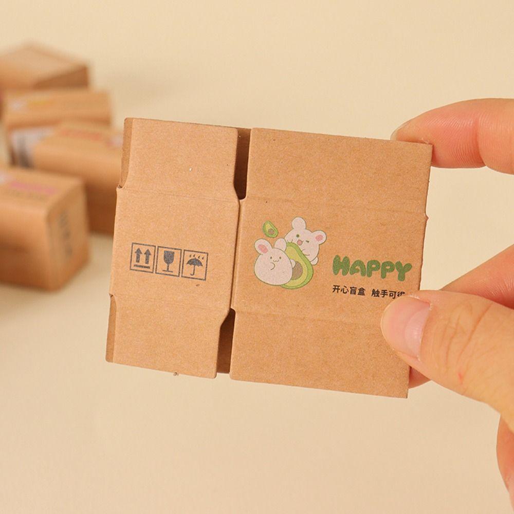 5Pcs 6 Styles Carton Express Box 1:12 Doll House Decor New Decor Toy  Dollhouse Decoration