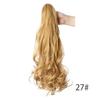Corn Perm Long Wavy Curly Ponytail Ombre Pony Tail Hairpiece Claw Clip Ponytail Wig  Daily