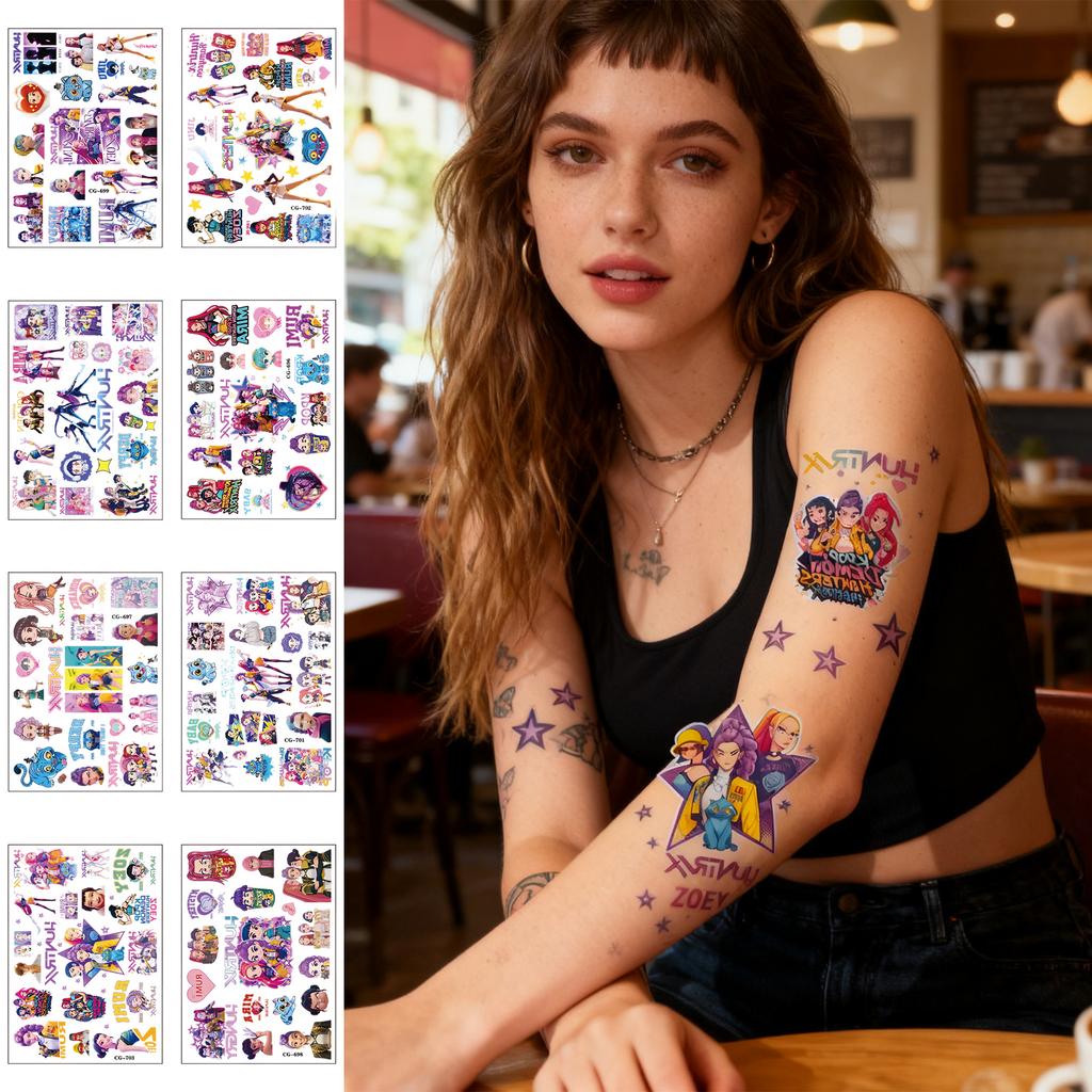 Witch  Stickers  Cartoon  Stickers Water Transfer Disposable Stickers