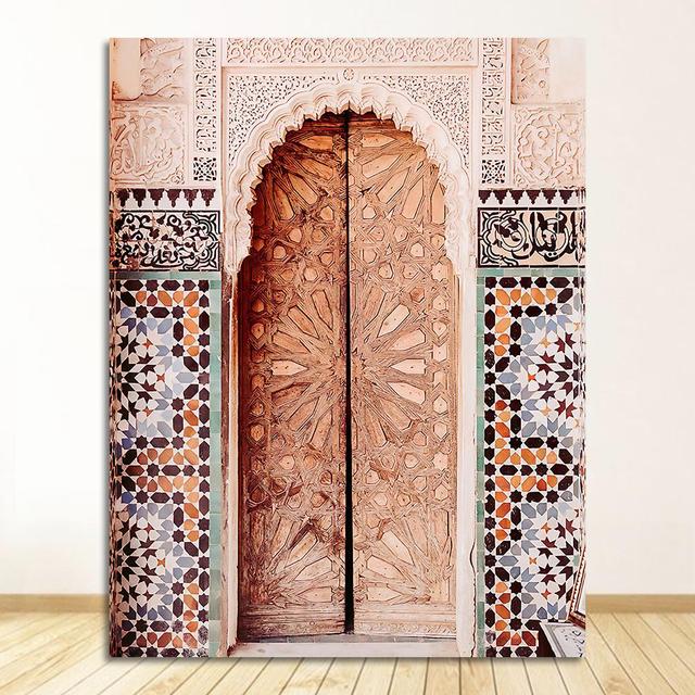 

Плакаты и принты, исламская настенная живопись, холст, мозаика, настенные панно для декора гостиной, марокканская архитектура, фотография 21cm×30cm NoFrame
