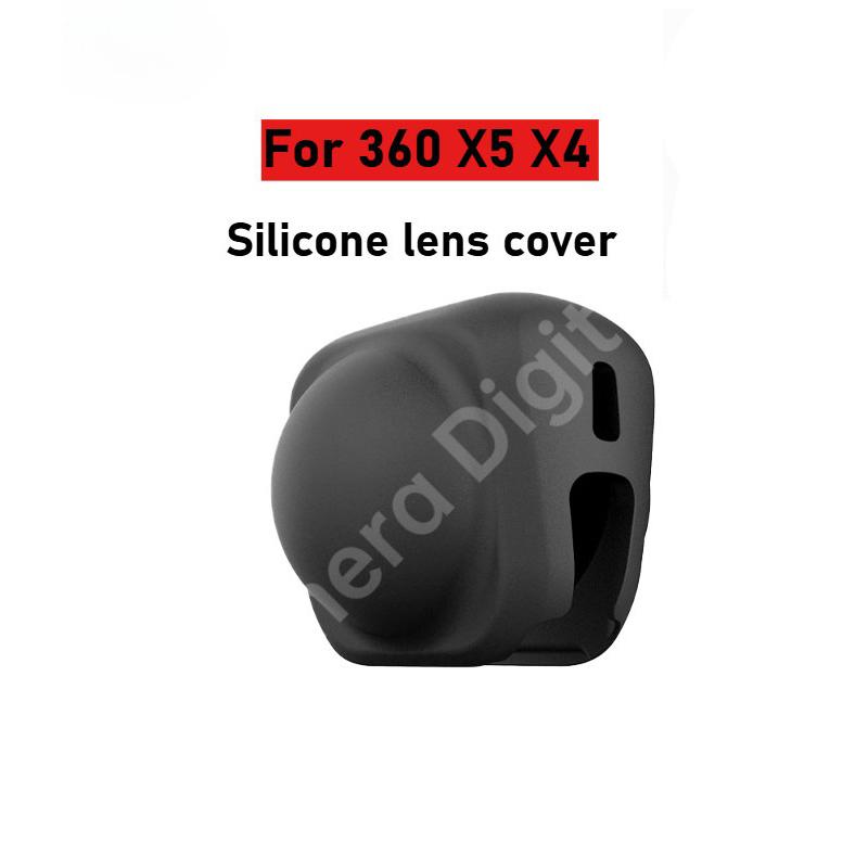 Screen Protector Film For Insta360 X5 X4 Silicone Protective Lens Cap Cover Base Sports Camera Lens Anti-Drop Hood Accessories