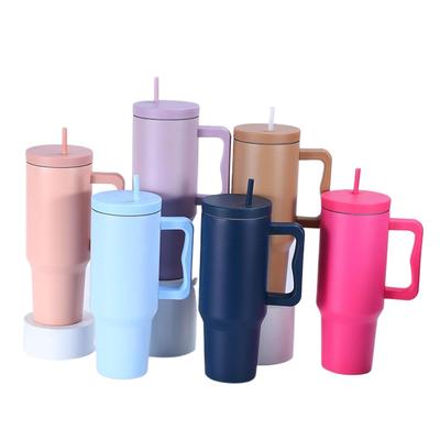 Κούπα 40 Oz με Χειρολαβή, Θερμός με Καπάκι, Κούπα Καφέ από Ανοξείδωτο Ατσάλι, Επαναχρησιμοποιούμενο Μπουκάλι Νερού για Αθλητισμό