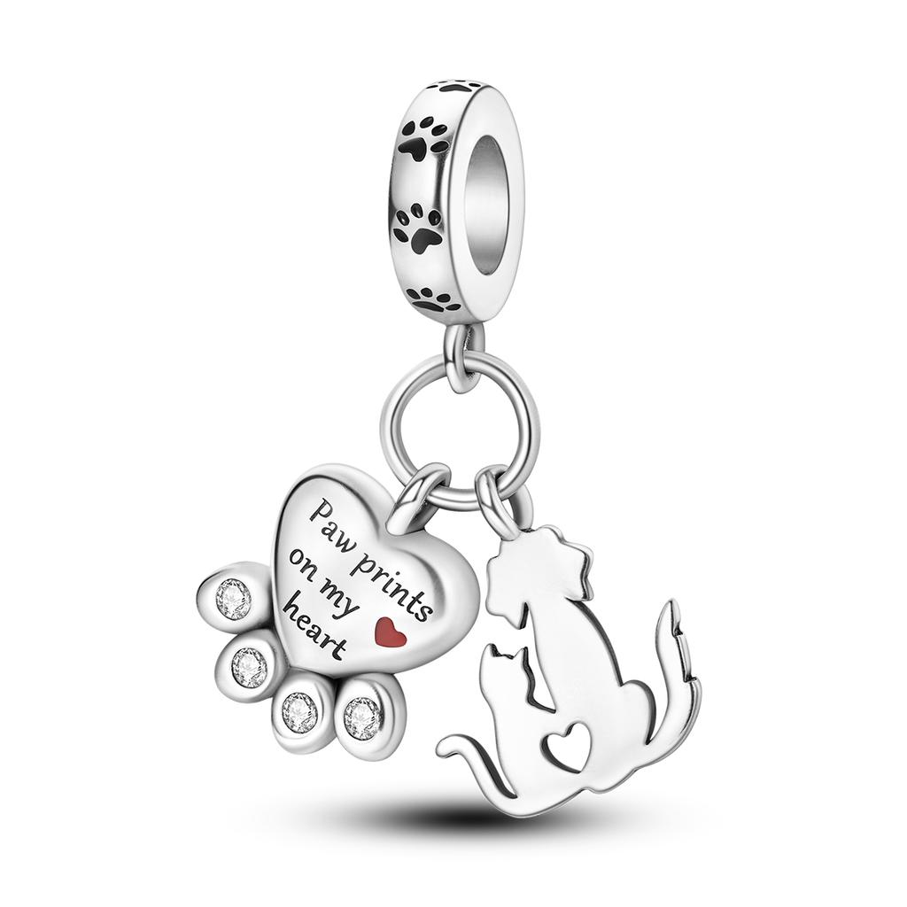NEW 925 Silver Charms Cat Planet Ballet Shoes Pendant Beads fit Bracelet Necklace Diy For Woman Jewelry Matching