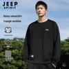JEEP SPIRIT Men's Embroidered Crewneck Sweatshirt