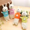 Cartoon Student Pencil Case Kawaii Stationery Storage Box Durable Plush Rabbit Pencil Bag  Girls
