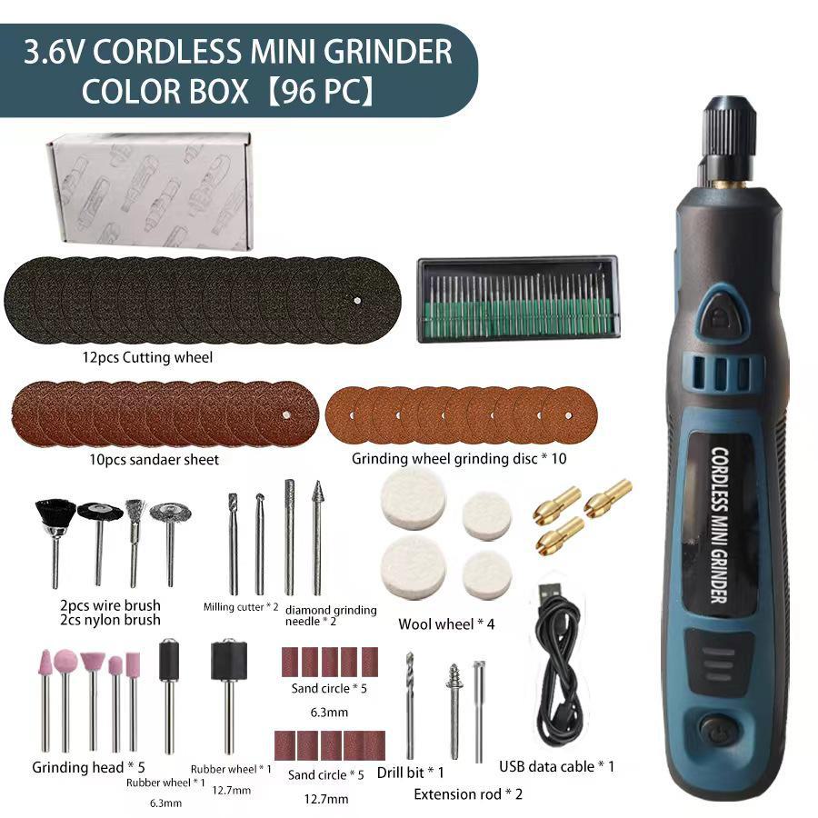 Compact Handheld Electric Grinder: Jade Polishing & Carving Tool, Rechargeable Mini Drill for Household Use