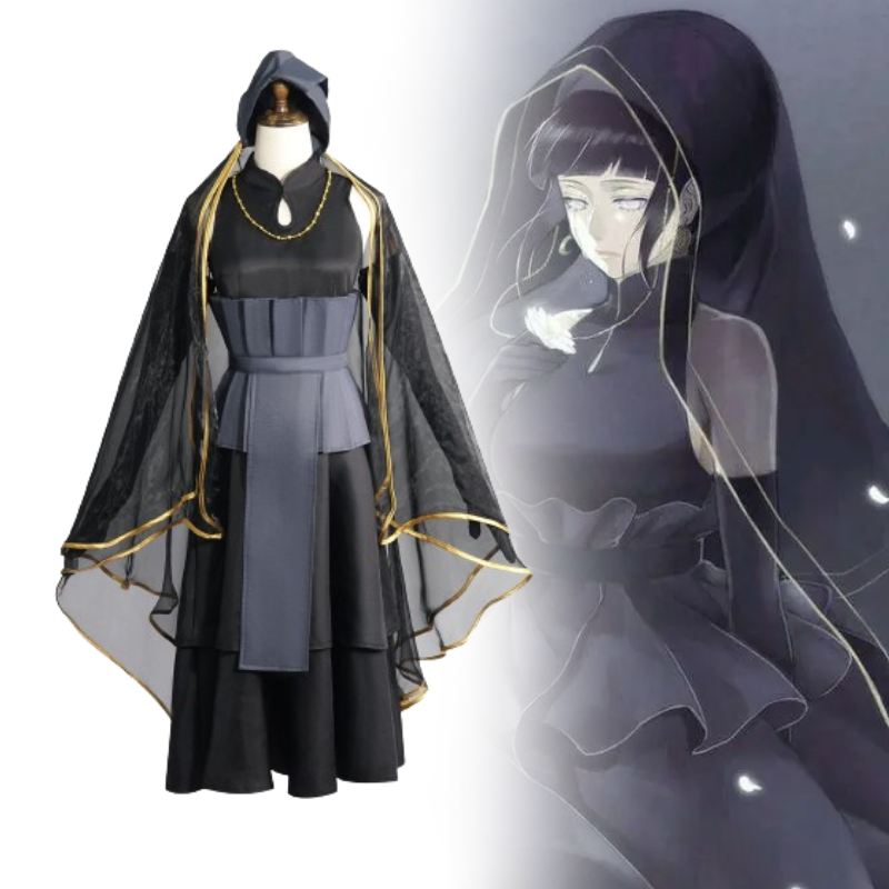 Hinata Naruto Hyuga Cosplay Wedding Dress Cartoon Character Party Hallowmas