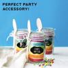 50pcs/sets Jars Labels Erasable Chalkboard Labels Waterproof Spice Sticker Craft Kitchen Blackboard Sticker Bottles Tag With Pen