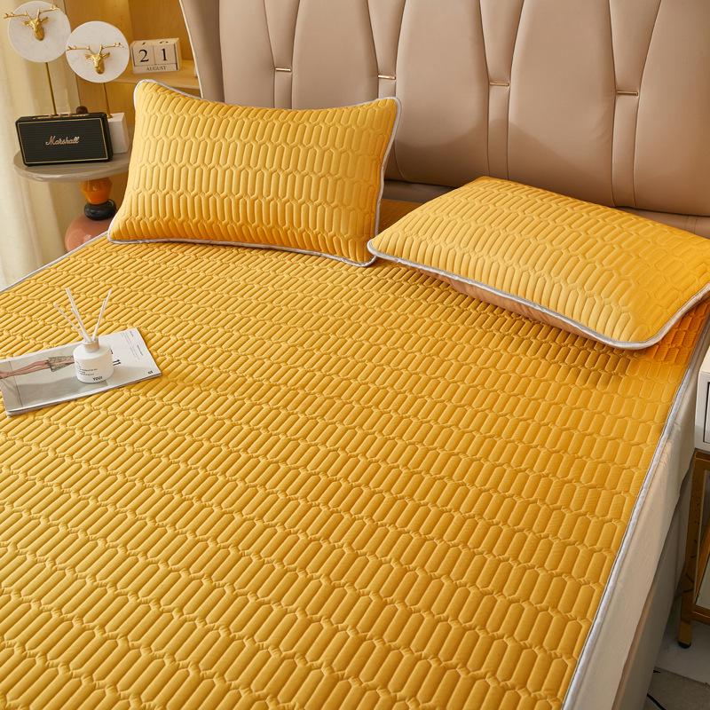 Cool Double-Sided Rattan & Latex Mat and Pillowcase Set