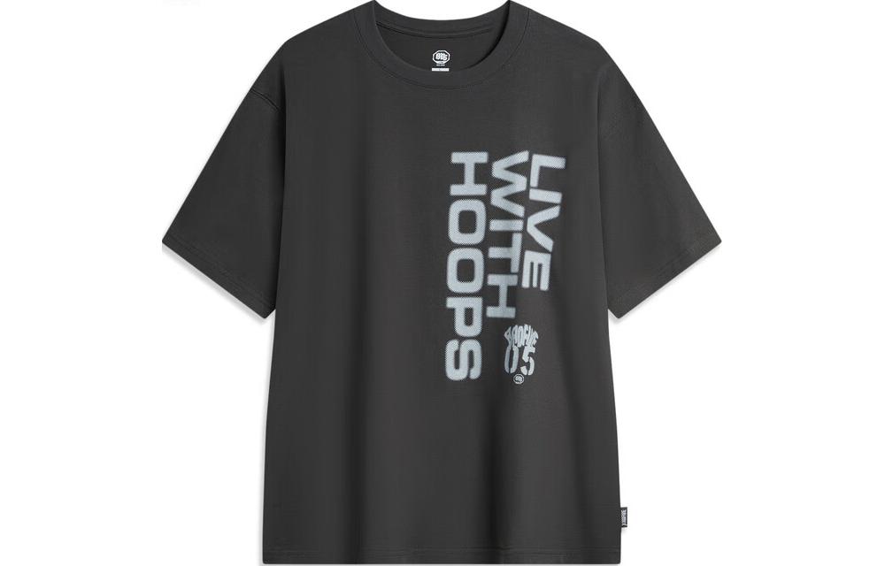 Li Ning T Shirt Men s Obsidian Gray AHSU437-6 M