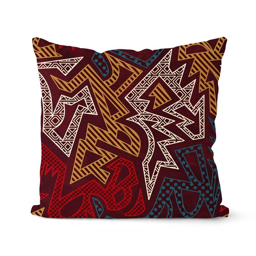 Tribal Muster Kissenbezug Geometrisch Ethnisch Afrikanisches Element Kissen Haus Sofa Stuhl