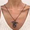 Collana Pendente Drago Cartoon Drip Retrò con Diamanti - Stile Disco Hip Hop Europeo & Americano