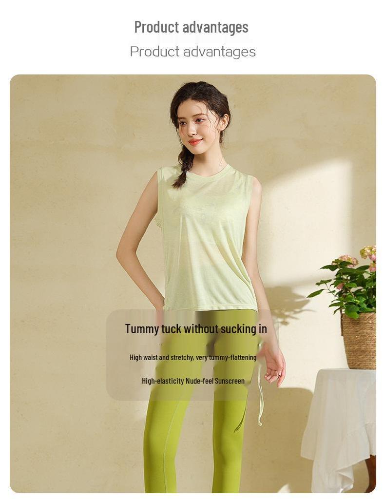 Quick-Dry Sleeveless Active Tank with Drawstring Sides