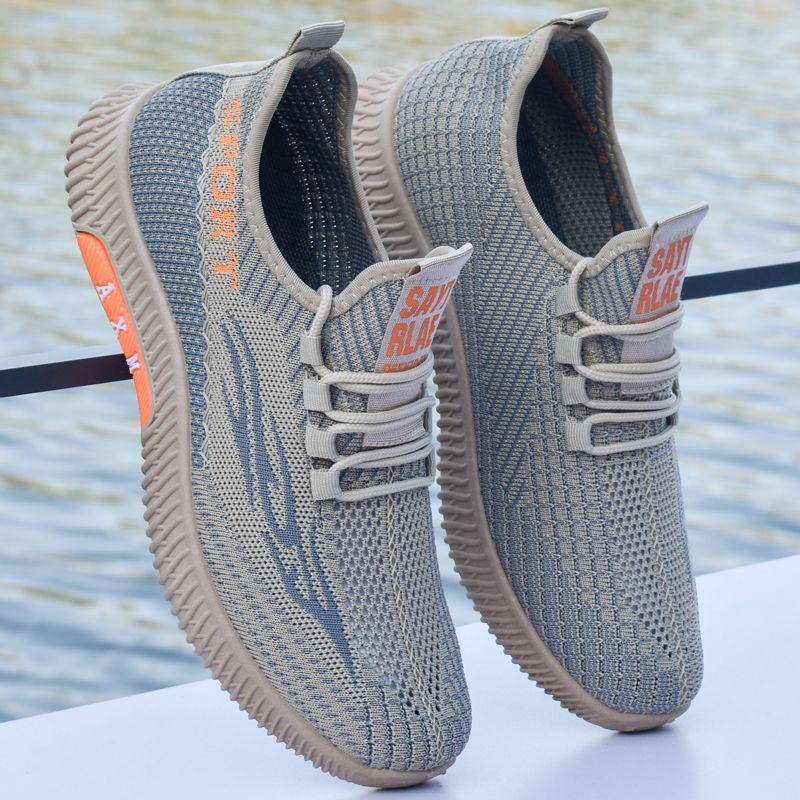 Jarní prodyšné pánské síťované vycházkové boty Old Beijing pro střední a starší věk