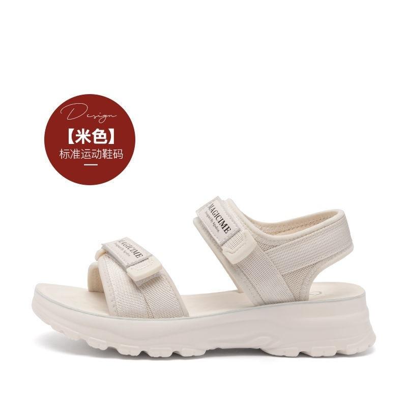 [1725 People Collection] Platform Sandals Women 2025 Summer New Versatile Ins Tide Internet Celebrity Velcro Muffin