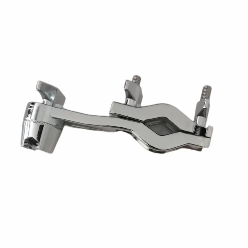 Adjustable Metal Cowbell Clamp L-Rod Drum Cowbell Connector Holder Clamp Percussion Instrument Mount Accessories