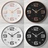 Clocks Living Room Silent Wall Clock Simple Fashion Clock Wall Hanging Home Three-dimensional Digital 40CM