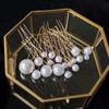 18pcs Women U-shaped Pin Metal Barrette Hairpins Simulated Pearl Bridal Tiara Hair Accessories Wedding Hairstyle Design Tools